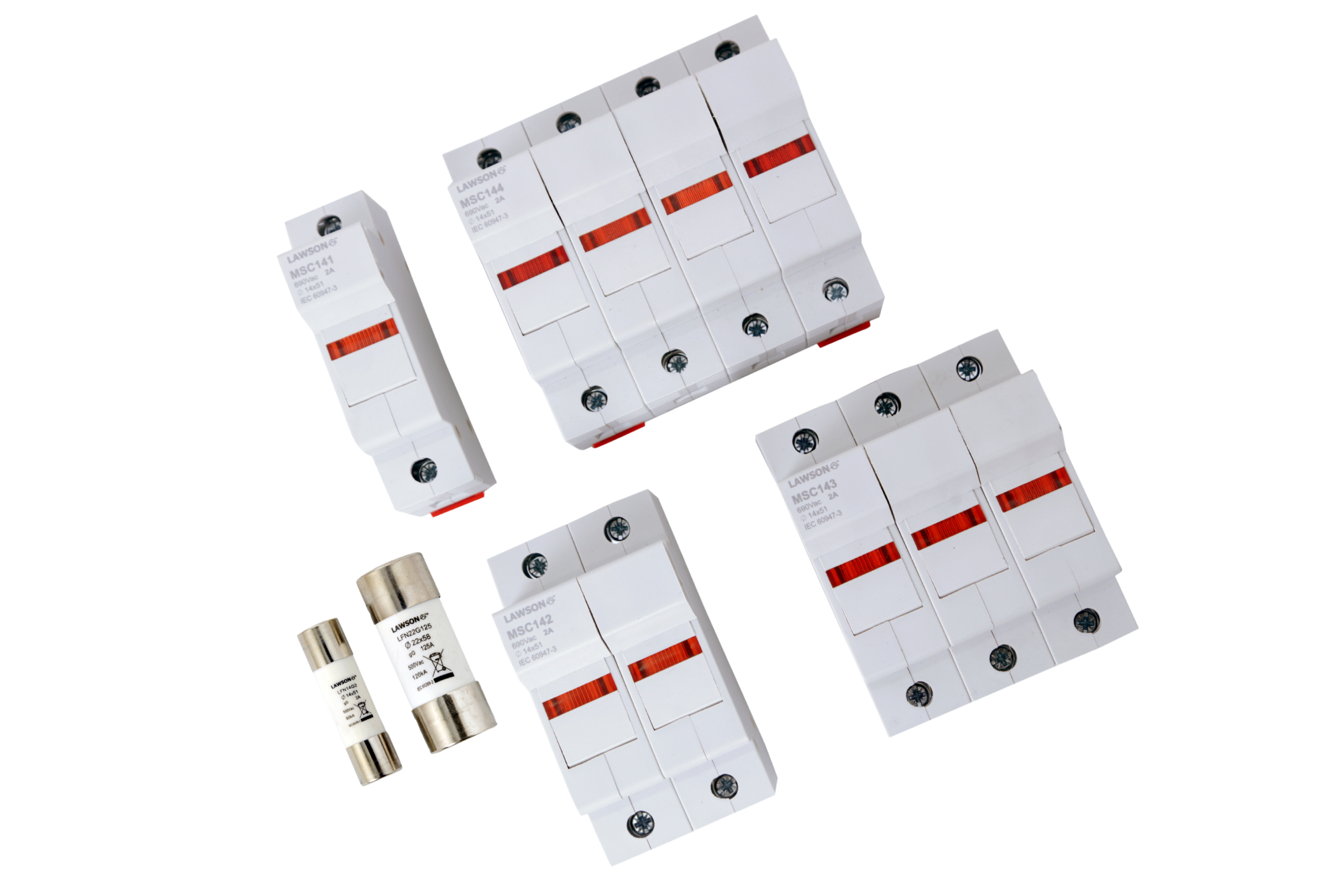 400-500-690 Modular Cylindrical Fuse-holders - Type MS