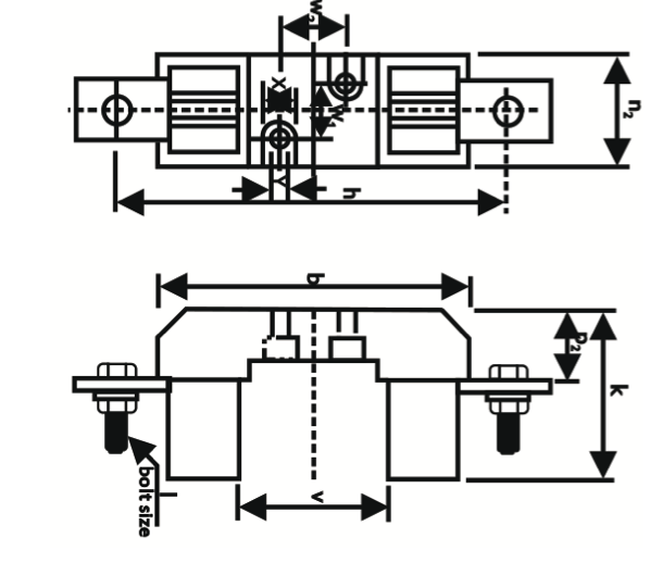 500 Volt Fuse-Bases - Type LSPN/DIN